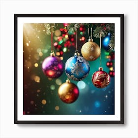 Christmas Ornaments 140 Art Print