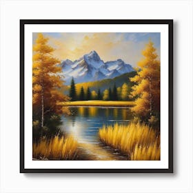 Autumn In The Mountains 22 Art Print