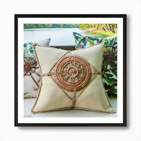 Cushion Artistic Style On Sofa 37295 Art Print