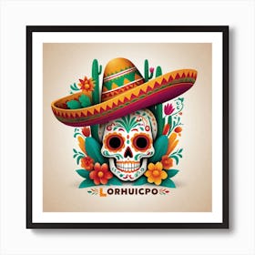 Mexican Skull 59 Art Print