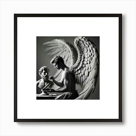 Feathers And Faces Art Print