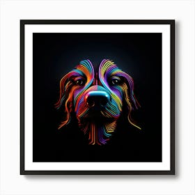 Rainbow Dog 4 Art Print