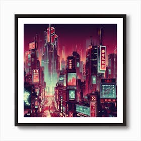 Chinese City Art Print