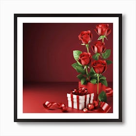 Red Roses Art Print