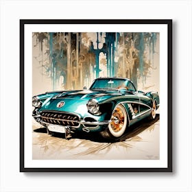 Chevrolet Corvette Art Print