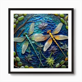 Dragonflies 30 Art Print