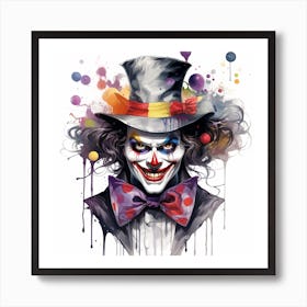 Clown Painting Art Print