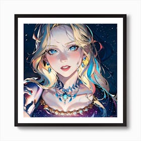 Hot blonde witch Art Print