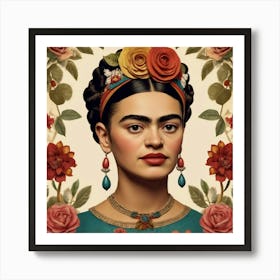 Default Default Vintage Frida Kahlo For Defferent Seasons Aest 2 (1) Art Print