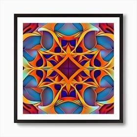 Abstract Psychedelic Pattern 2 Art Print