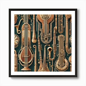 Steampunk Musical Instruments Póster