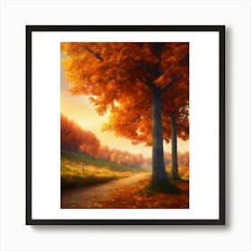 Autumn Trees 3 Art Print