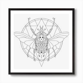 Mandala Insect 10 Art Print