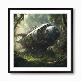 a lost Alien Ship Art Print