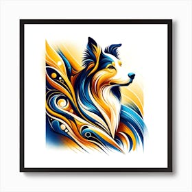 Border Collie 01 1 Art Print