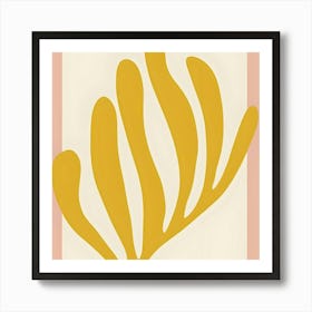 Coral Leaf Art Print