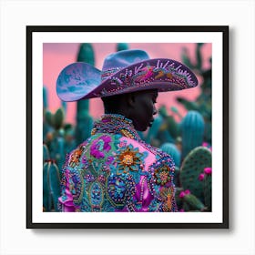 Woman In A Hat Art Print