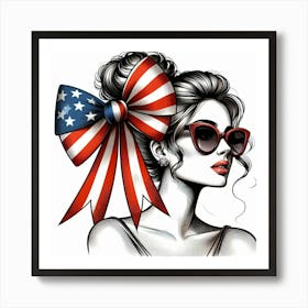 Fashionable woman 3 Art Print