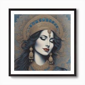 Lord Krishna Art Print