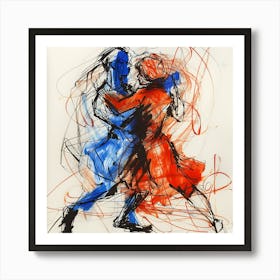 Ballroom Dancers Art Print