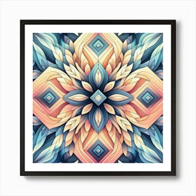 Abstract Psychedelic Pattern 1 Art Print