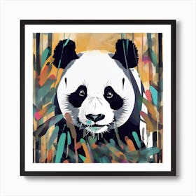 Panda Bear face Art Print