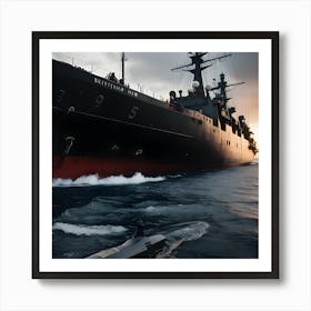 Naval Warfare - Ships at Sea 23 Art Print