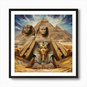 Egyptian Pyramids 7 Art Print