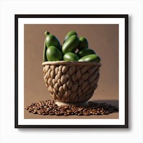 Mangoes In A Bowl Art Print