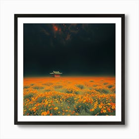 Poppies In The Field Art Print