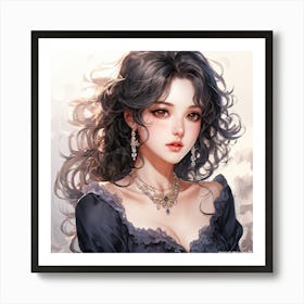 Asian Girl Art Print