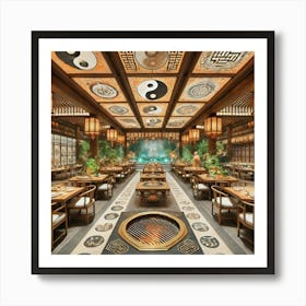 Sovereign Flame Taoist Han Interior Art Print