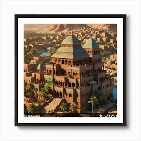 Egyptian City 6 Art Print