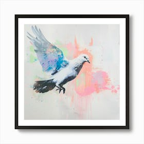 Dove fly 1 Art Print