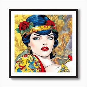 Woman in Love Art Print