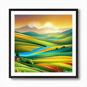 Landscape Painting 176 Art Print