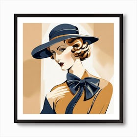 Elegant Lady Art Print