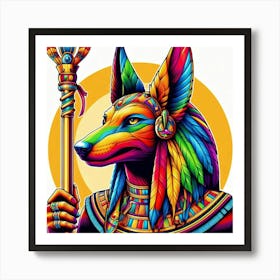 Egyptian anubas 3 Art Print