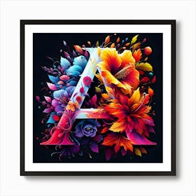 Letter A Art Print