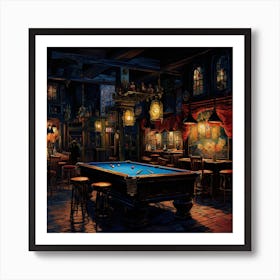 Pool Table Art Print