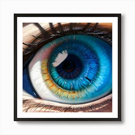 Blue Eye 5 Art Print