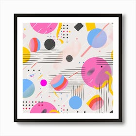 Abstract Geometric Pattern 1 Art Print