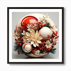 Christmas Ornaments 14 Art Print