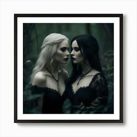 Gothic Women 7 Art Print