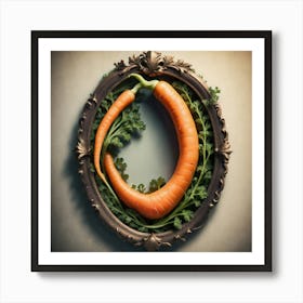 Carrots In A Frame 58 Art Print