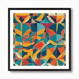 Abstract Geometric Pattern Art Print