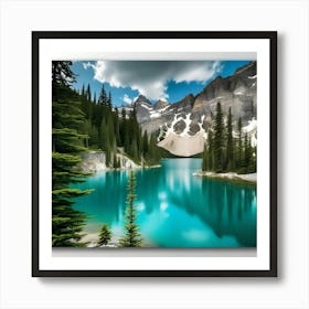 Lake In The Mountains 19 Art Print