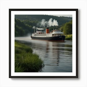 Scotland River Cruise Art Print
