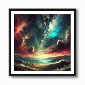 Galaxy Sky 1 Art Print