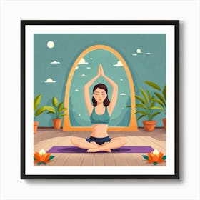 Yoga In The Room Affiche